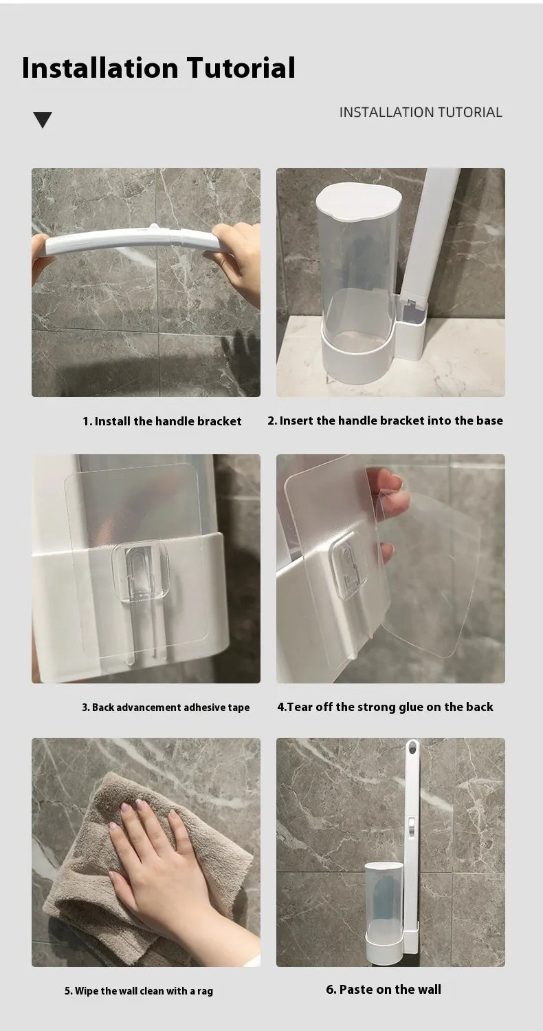 long handle bathroom cleaning set