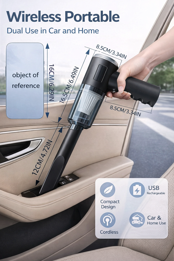 3-in-1 mini vacuum cleaner