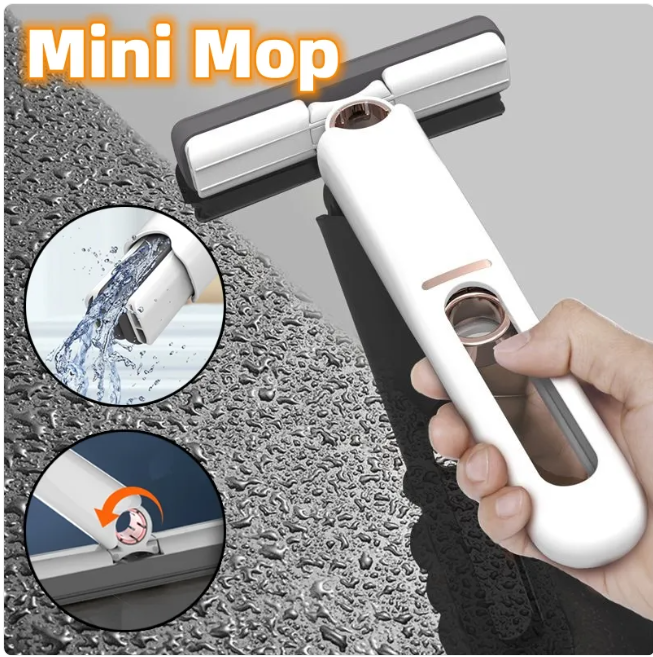 Mini Squeeze Mop Portable Handheld Cleaning Mop