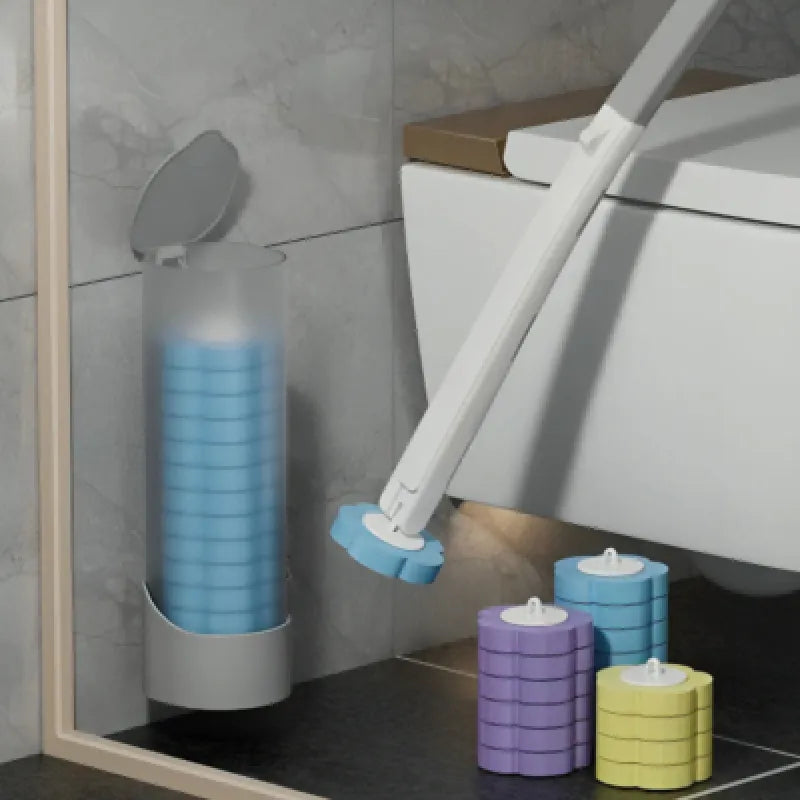 long handle bathroom cleaning set