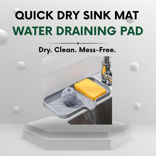 Kitchen Water Draining Pad Quick Dry Sink Mat