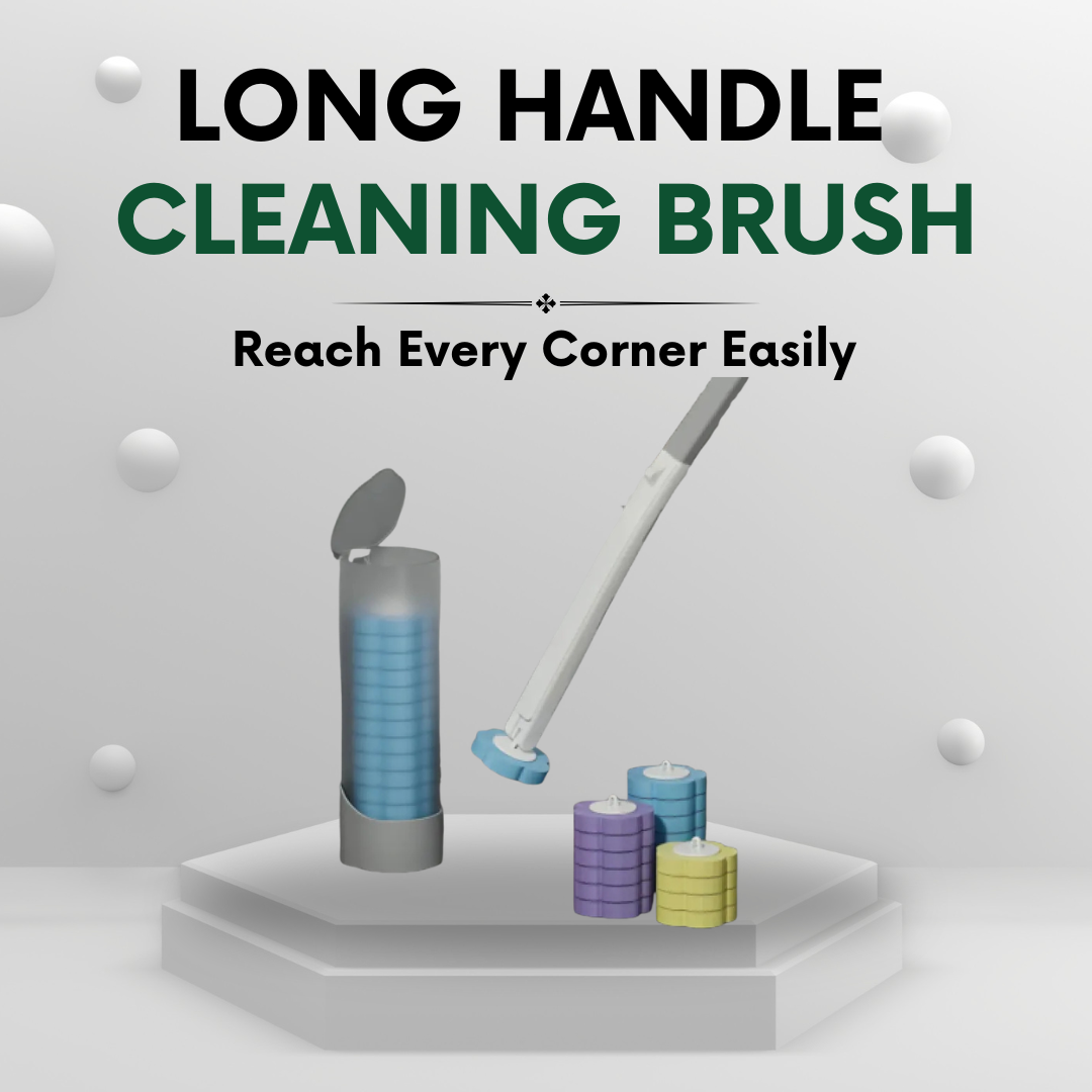 long handle bathroom cleaning set