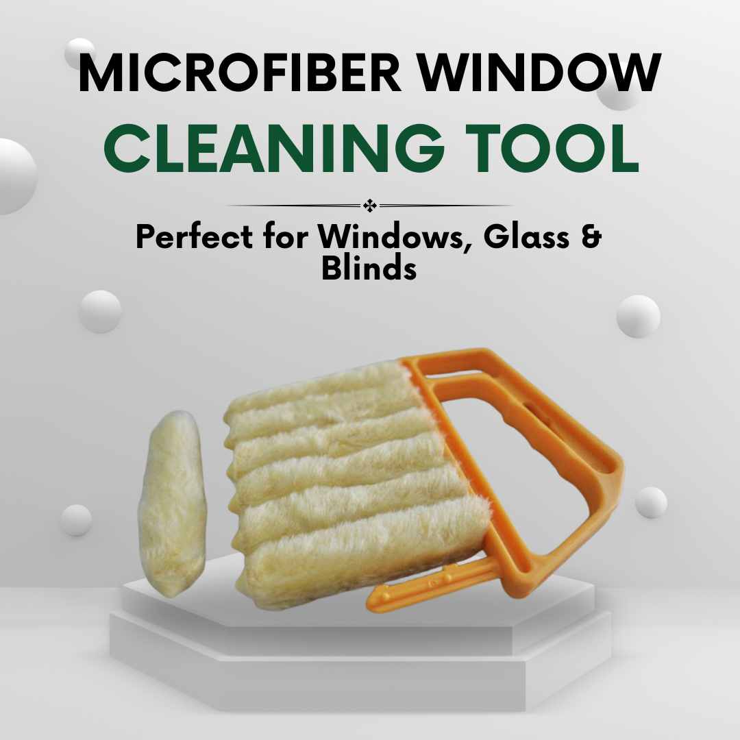 Microfiber Window Cleaning Brush and Duster Tool
