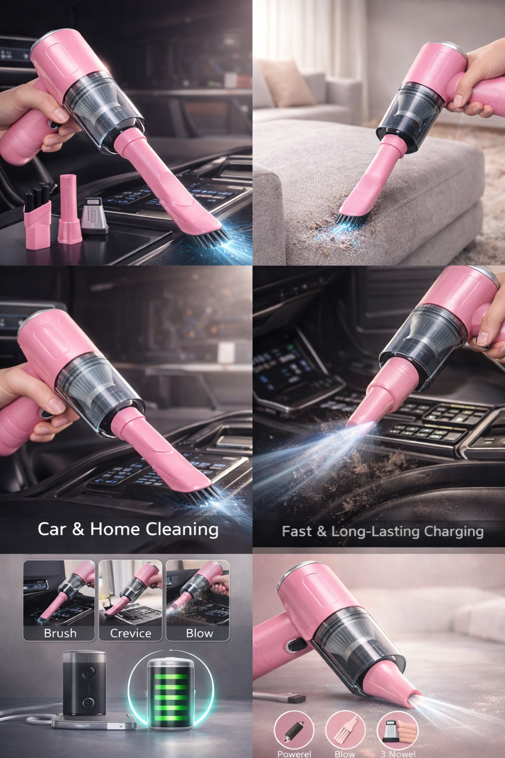 3-in-1 mini vacuum cleaner